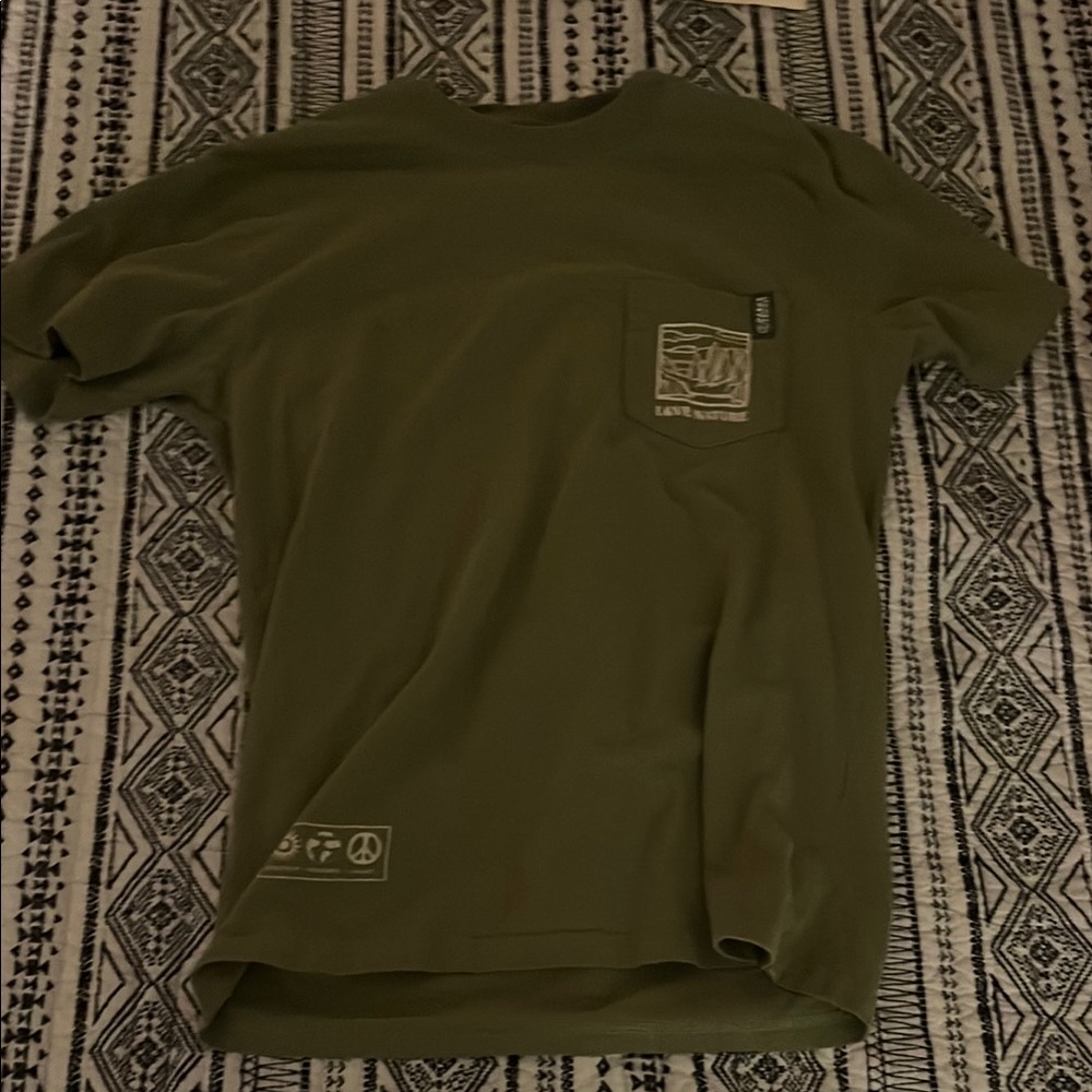 Olive Green Graphic T-Shirt